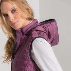 Plain Women's honeycomb hooded gilet 2786 Outer: 36gsm, Lining: 52gsm, Wadding: 250 GSM